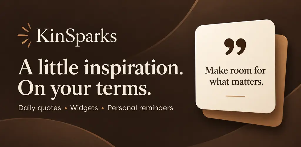 KinSparks quotes, widgets, and reminders